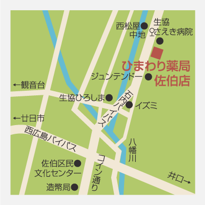 ひまわり薬局佐伯店MAP